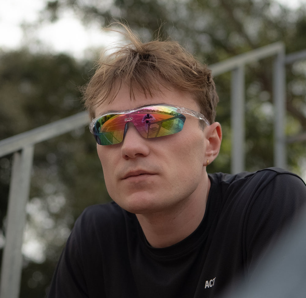 Hydro Racer in Glacier | Speedy Light Running Sunglasses | everambr